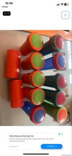 Tupperware bekers en bussen, diverse kleuren, Ophalen of Verzenden, Gebruikt, Oranje, Beker of Kan