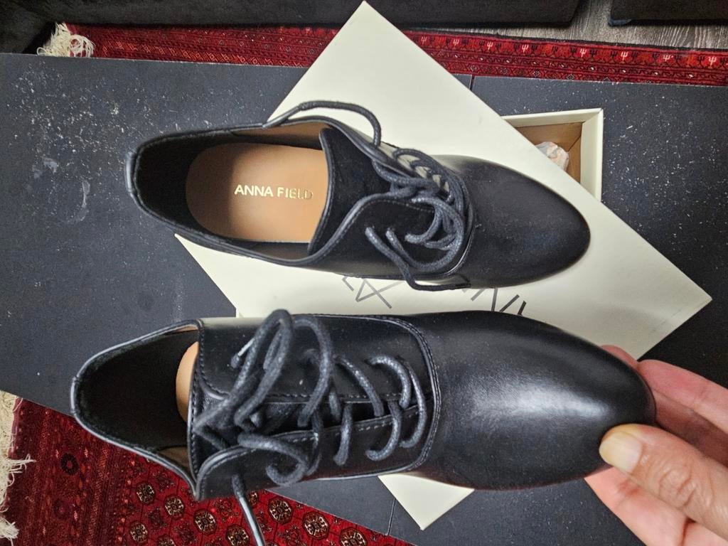 Anna Field Zwarte Veterschoenen Maat 38, Anna Field, Schoenen met lage hakken, Zwart, Nieuw