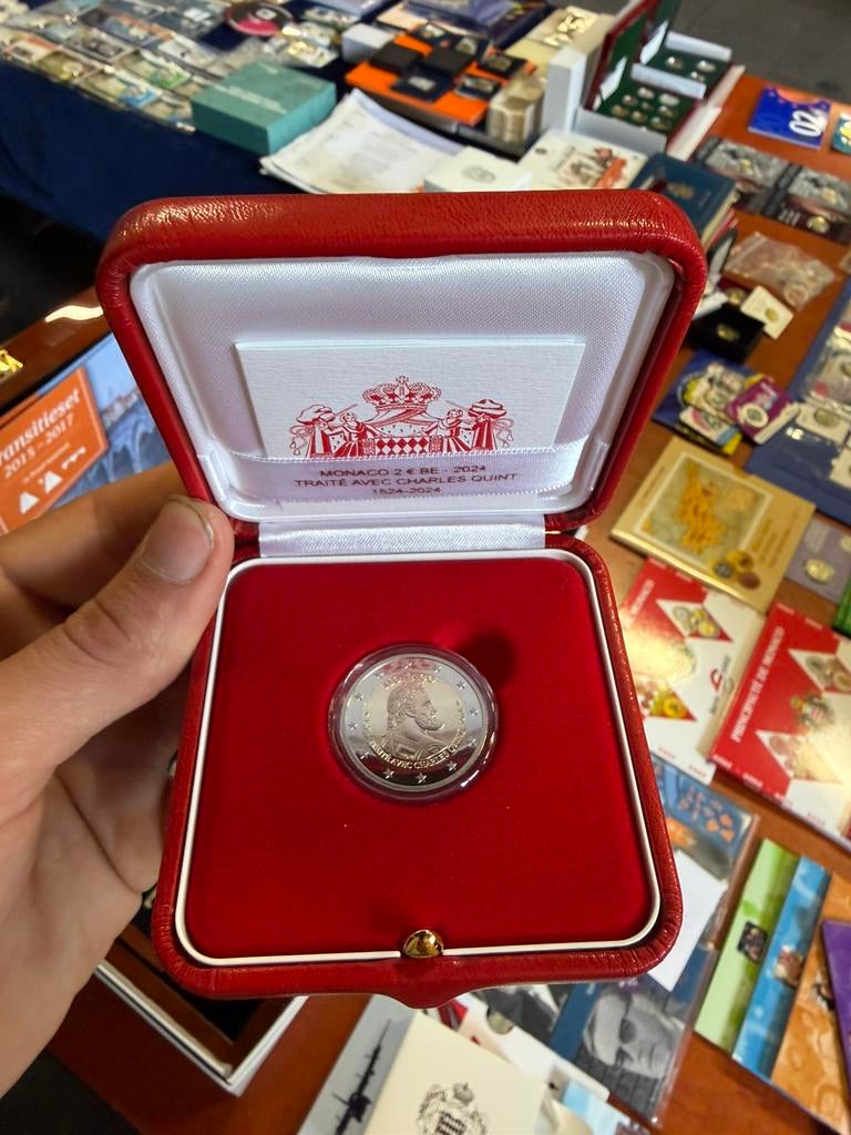 Monaco 2 euro Traite avec charles quint 2024, Postzegels en Munten, Munten | Europa | Euromunten, Ophalen of Verzenden, Monaco