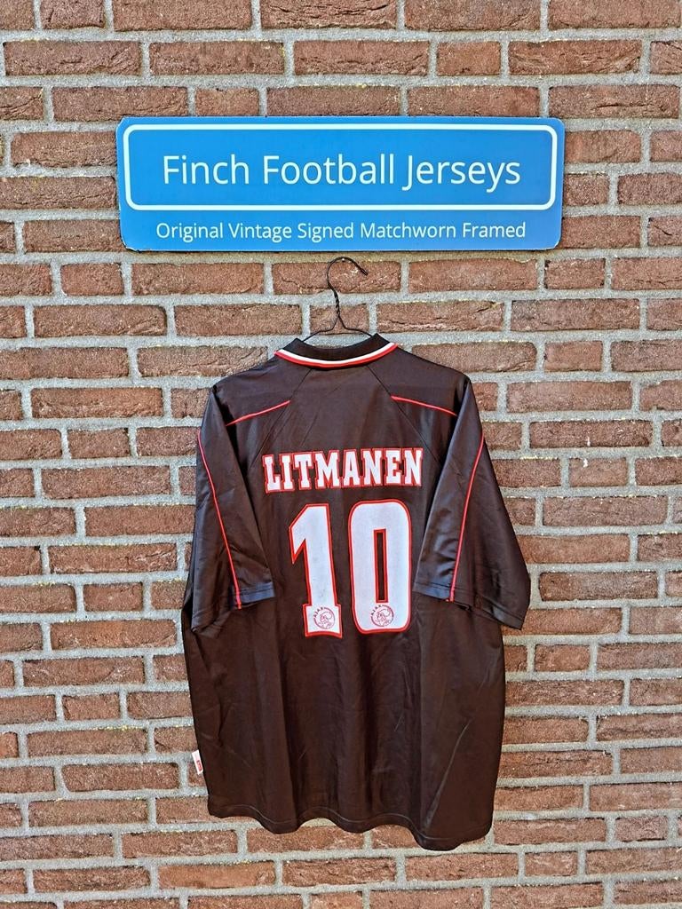 ORIGINAL AJAX AMSTERDAM AWAY 1998/1999 JARI LITMANEN 10, Verzamelen, Ophalen of Verzenden, Zo goed als nieuw, Ajax, Shirt