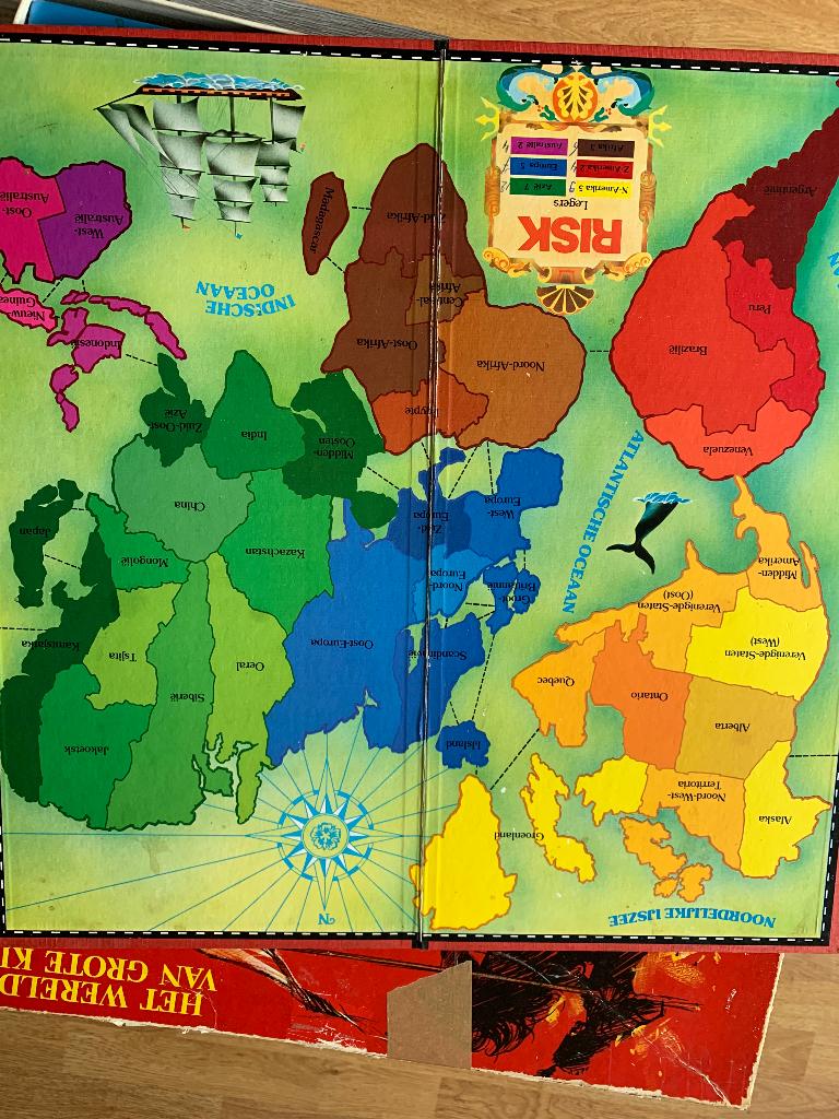Risk - bordspel, Drie of vier spelers, Ophalen, Gebruikt
