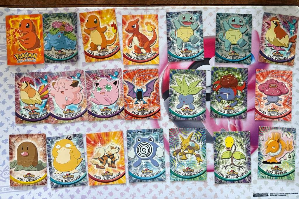 Topps Pokémon kaarten, Ophalen of Verzenden, Gebruikt, Meerdere kaarten, Foil