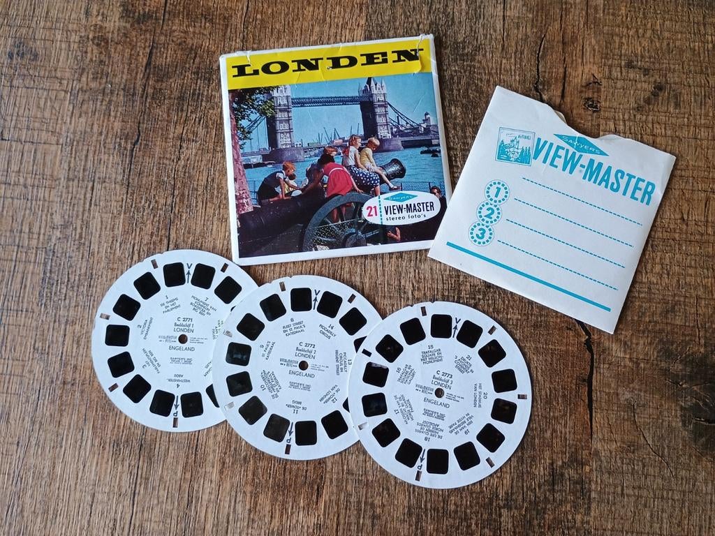 Viewmaster schijfjes - Londen, Ophalen of Verzenden, Gebruikt