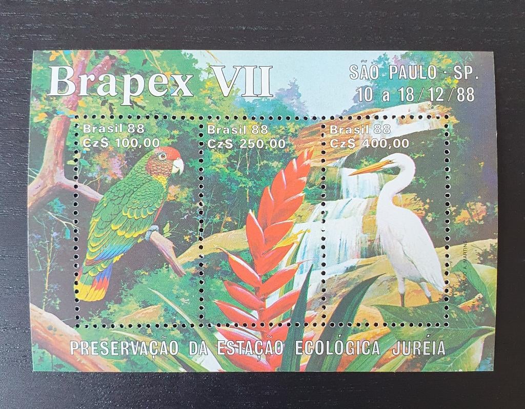 Brazilie 1988 Vogels Michel blok 76 postfris, Verzenden, Postfris, Dier of Natuur