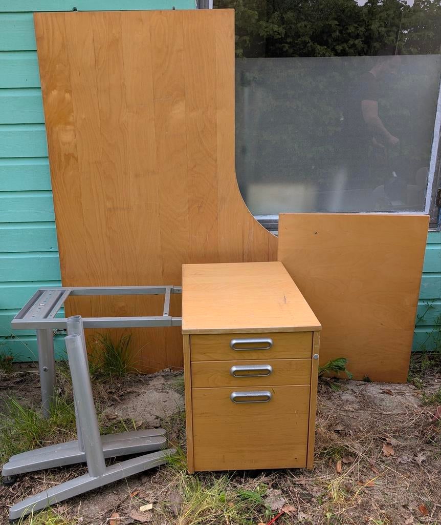 GRATIS Ikea galant hoekbureau met ladeblok, Ophalen, Gebruikt