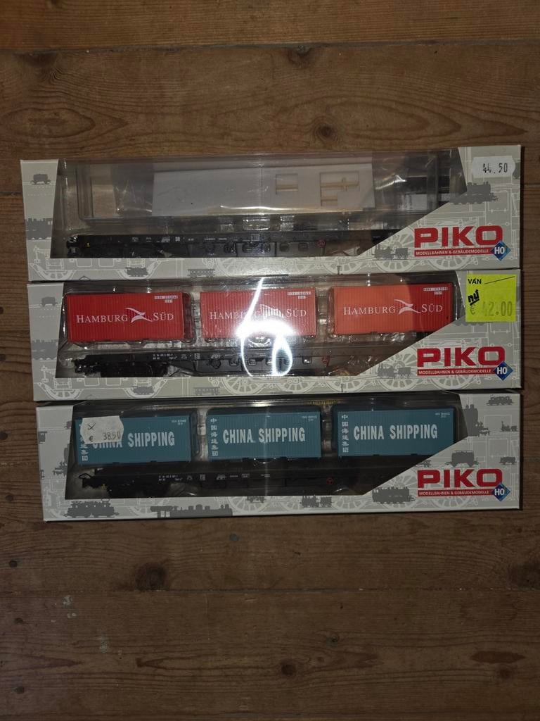 Piko containerwagens NS DB, Gelijkstroom, Boek, Tijdschrift of Catalogus, Piko, Ophalen of Verzenden