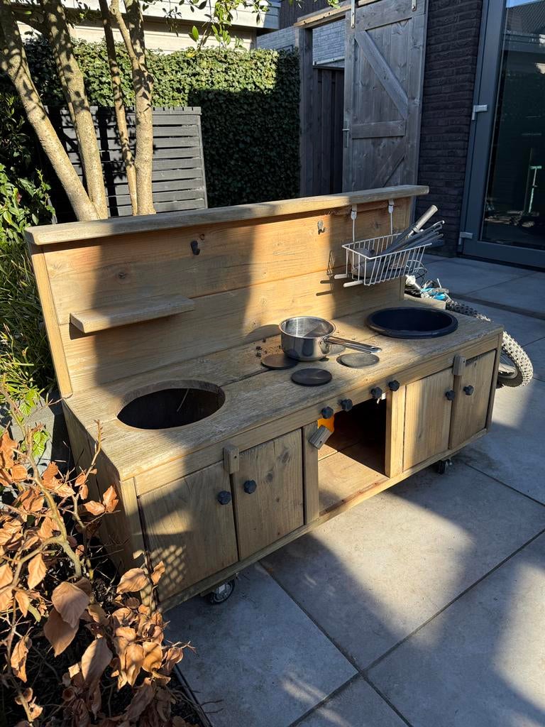 (Douglas) houten modder/buitenkeuken, Kinderen en Baby's, Ophalen, Gebruikt
