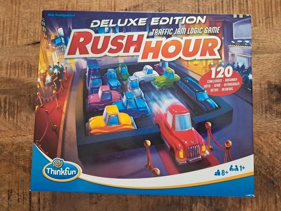 Rush Hour ThinkFun deluxe*autos  *soort smartgames, Ophalen of Verzenden, Gebruikt