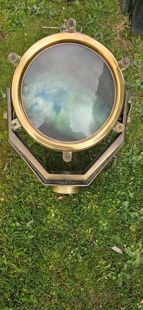 KOPEREN ZOEKLICHT NAUTISCH, Ophalen of Verzenden, Minder dan 50 cm