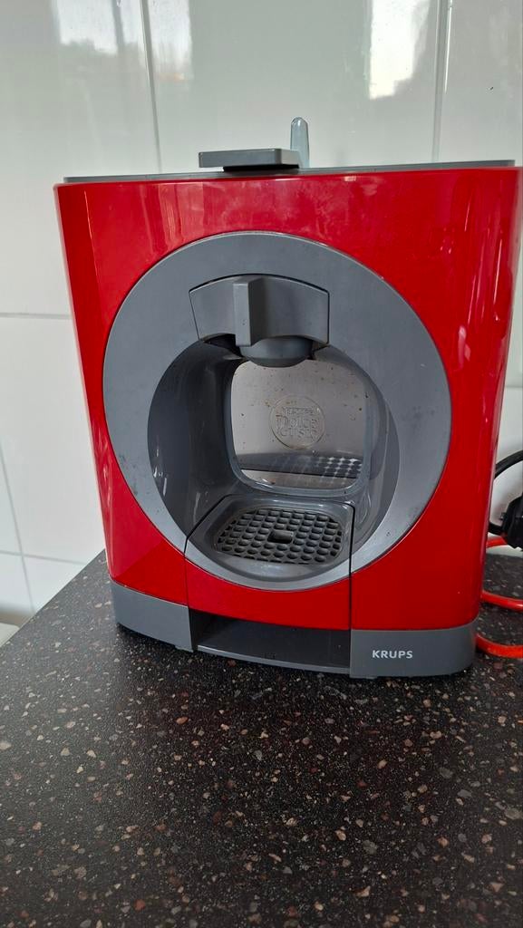 Krups Dolce Gusto Koffiemachine - Rood, Gebruikt, Espresso apparaat, Ophalen of Verzenden, 1 kopje