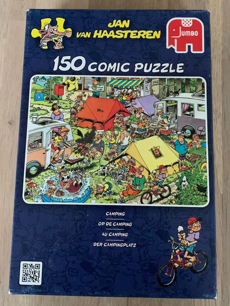 Jan van Haasteren puzzel Op de Camping, Ophalen, Minder dan 500 stukjes, Zo goed als nieuw, Legpuzzel