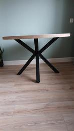 Eettafel rond Bressano + 4 Torino stoelen, Huis en Inrichting, Tafels | Eettafels, Ophalen, Gebruikt, Rond, 100 tot 150 cm