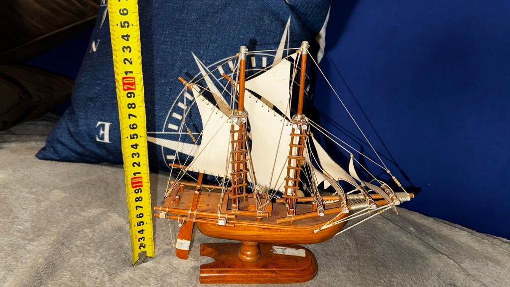 Houten modelboot, caravelle, Ophalen of Verzenden, Gebruikt, Groter dan 1:32, Overige merken