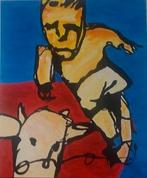 Groot canvas Herman Brood stijl, Ophalen of Verzenden