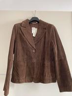 Nieuwe bruine suede jas mt L, Bruin, Maat 42/44 (L), Nieuw, Ophalen of Verzenden