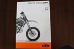 KTM 65SX 65XC 2009 owner's manual 65 SX cross, Ophalen of Verzenden, Overige merken