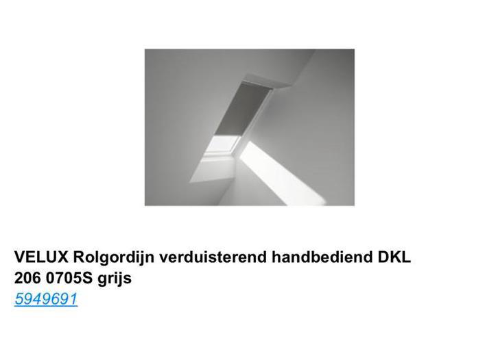 Velux verduisterend rolgordijn DKL 206 0705S, Ophalen, Strak, Nieuw, 50 tot 100 cm