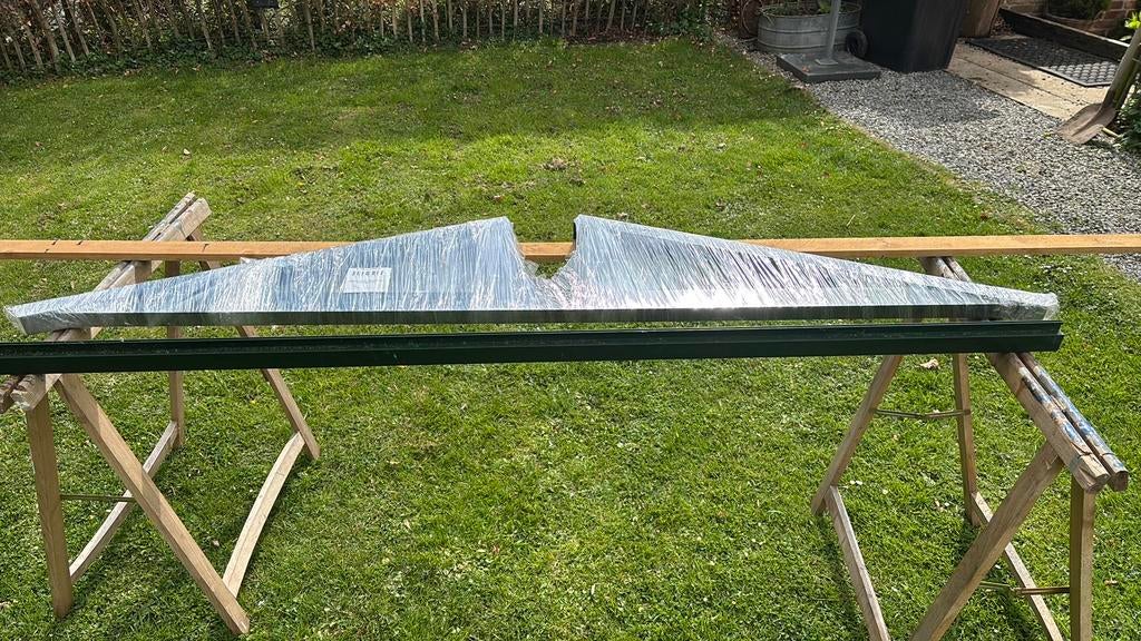 Aluminium schor tbv koude kas., Tuin en Terras, Ophalen, Zo goed als nieuw