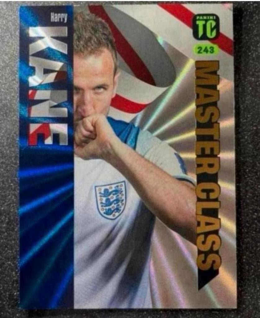 Panini Top Class 2024    MASTER CLASS    HARRY KANE    UK, Hobby en Vrije tijd, Stickers en Plaatjes, Verzenden, Zo goed als nieuw