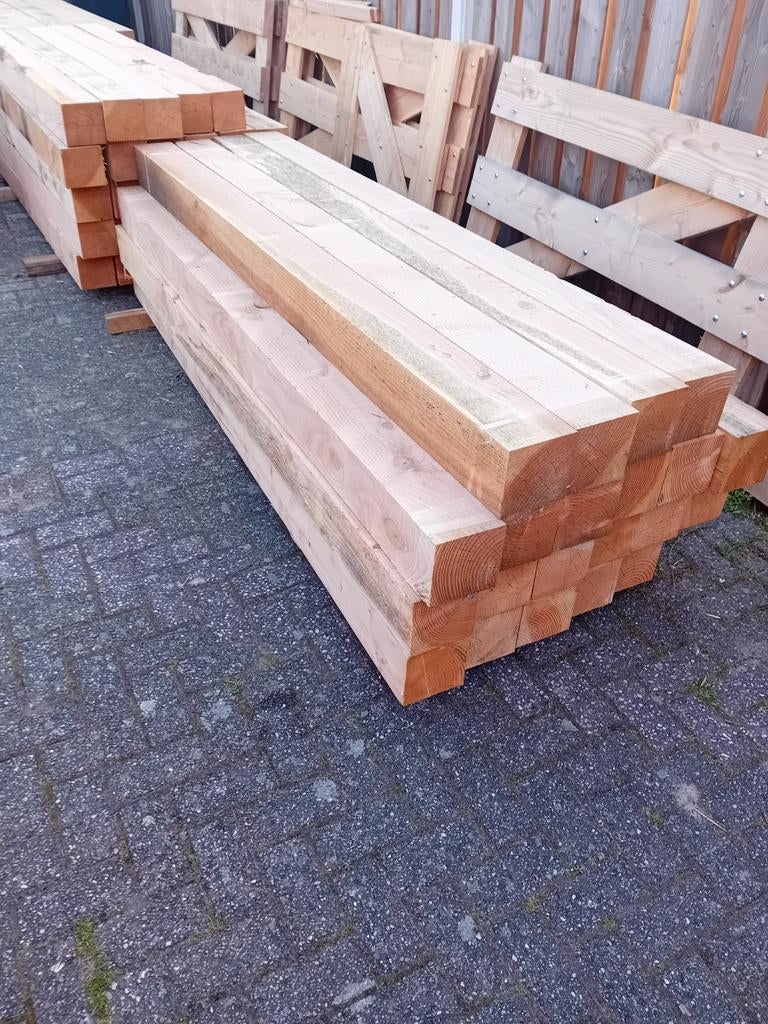Fijnbezaagde Douglas palen van 15 cm dik en 2,5 meter lang, Ophalen, Nieuw, 250 cm of meer, Palen