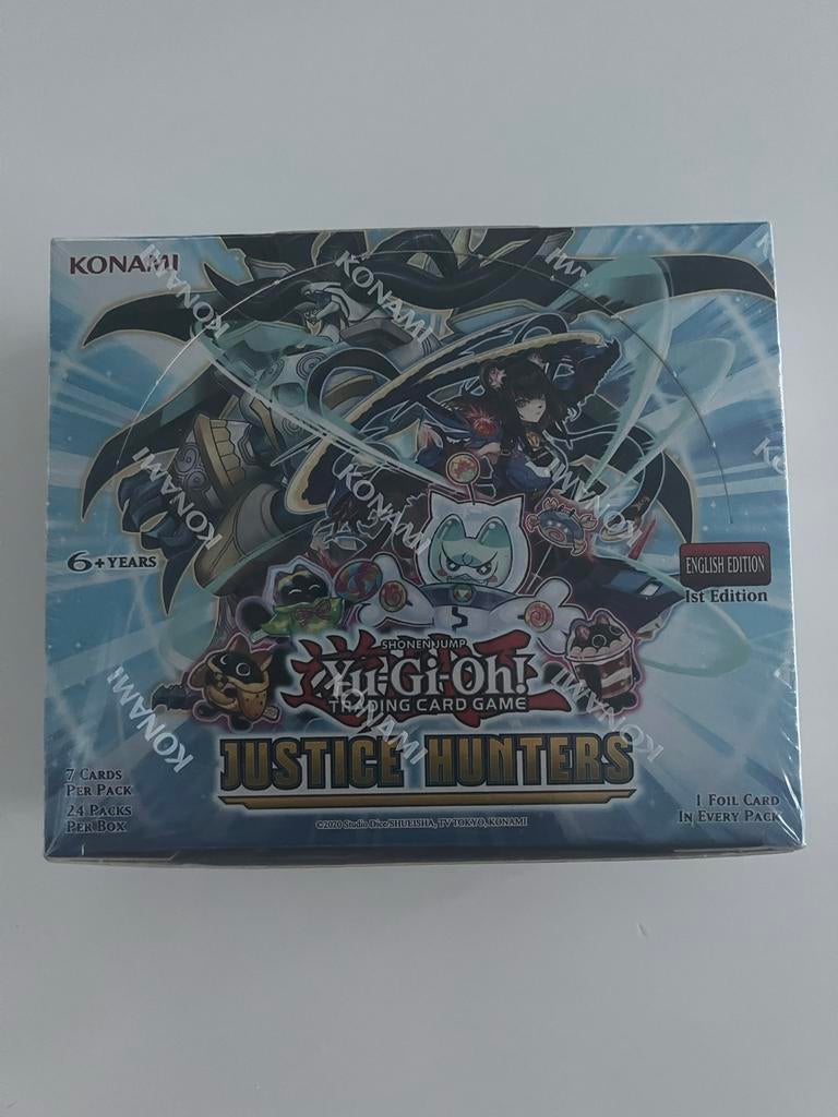 Yu-Gi-Oh! Justice Hunters Boosterbox - 1st Edition, Ophalen of Verzenden, Nieuw, Boosterbox, Foil