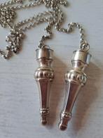 Zilveren Breipendoppen met Zilveren Ketting, Ophalen of Verzenden