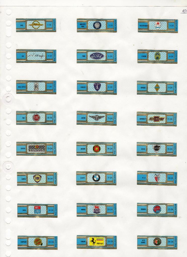 Paladijn  RH  Automerken   blauw, Verzamelen, Rookartikelen, Aanstekers en Luciferdoosjes, Verzenden, Zo goed als nieuw, Sigarenbandjes