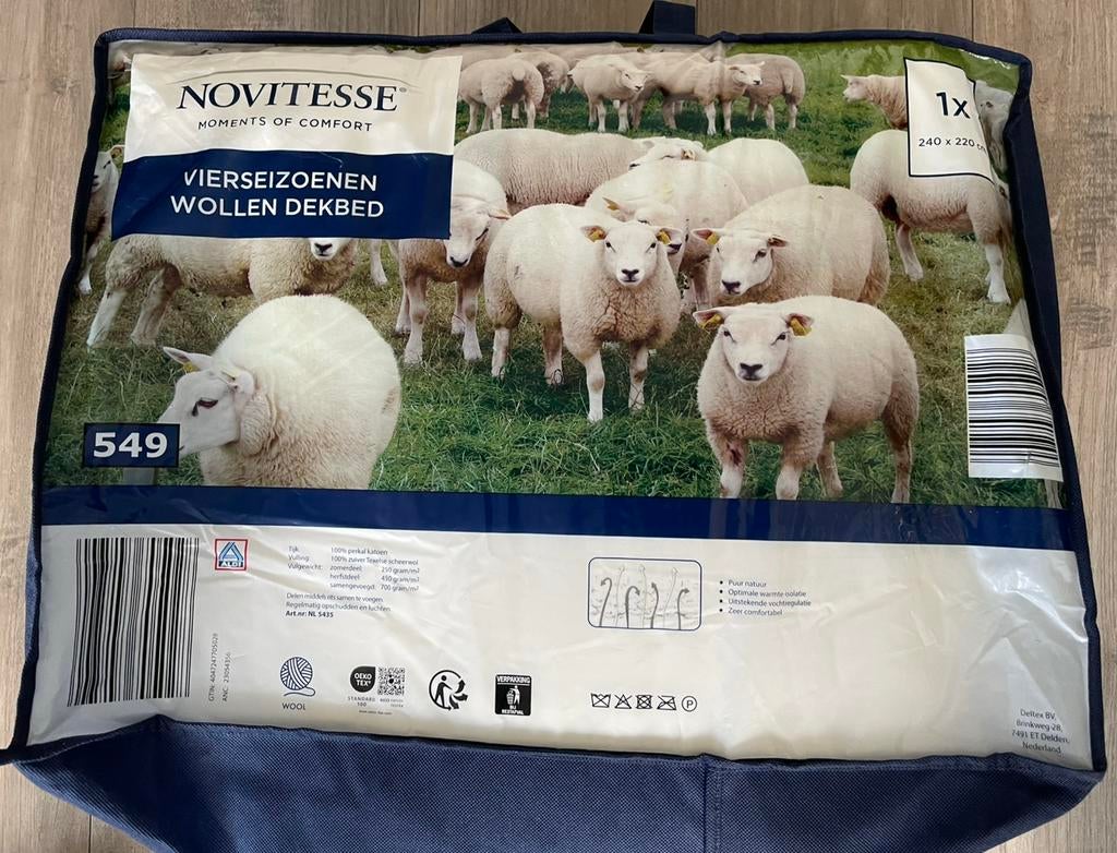 Novitesse 4 seizoenen Dekbed 240x220, Ophalen, Wit, Tweepersoons, Deken of Dekbed