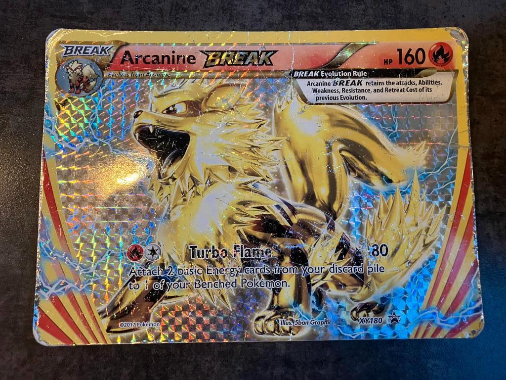 Arcanine Break XY180 - XY Promo - Jumbo Kaart, Ophalen of Verzenden, Gebruikt, Losse kaart, Foil