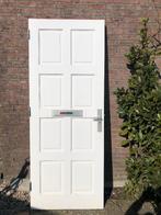 | hardhouten voordeur| buitendeur| dichte deur|211,5 x 83,5|, Gebruikt, 80 tot 100 cm, Ophalen of Verzenden, Buitendeur