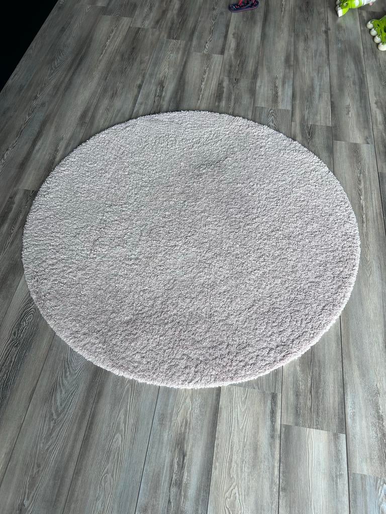 Rond vloerkleed 130cm roze, Ophalen, Gebruikt, Rond, Overige kleuren