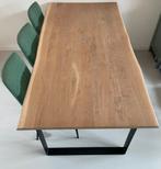 Woood Tablo eettafel 200 x 90 massief eiken, Ophalen, 200 cm of meer, 50 tot 100 cm, Zo goed als nieuw