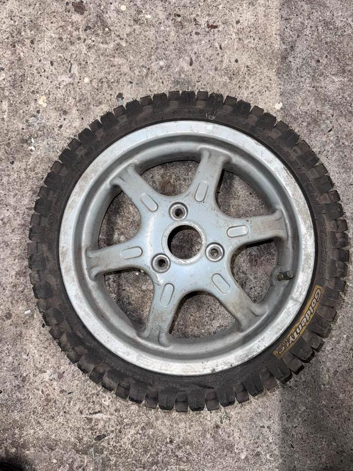 12 inch crossband met velg voor Minarelli horizontaal, Fietsen en Brommers, Brommeronderdelen | Scooters, Gebruikt, Overige merken