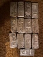 13 x 1 kilo zilverbaren. Diverse smelters.Nergens goedkoper!, Ophalen, Zilver