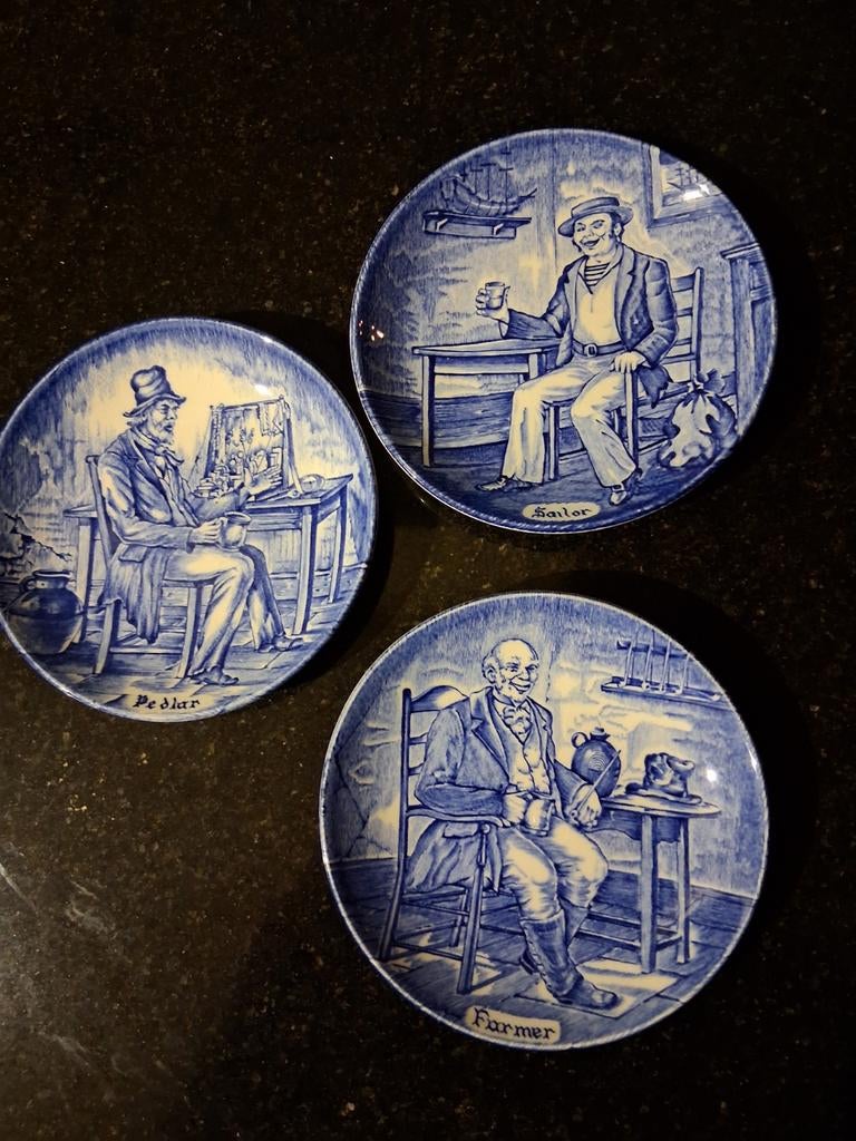 Wedgwood Ambachtelijk Sierbordjes - Set van 3, Ophalen of Verzenden