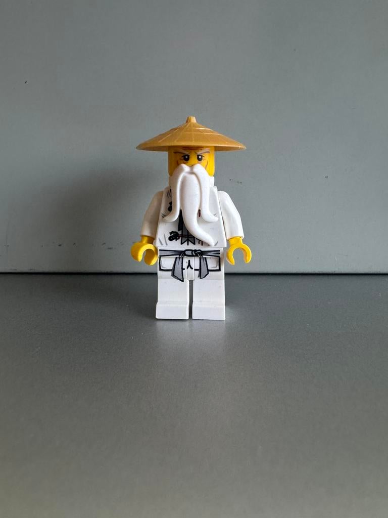 Lego Ninjago Sensei Wu minifiguur, Lego, Ophalen of Verzenden, Zo goed als nieuw, Minifiguur