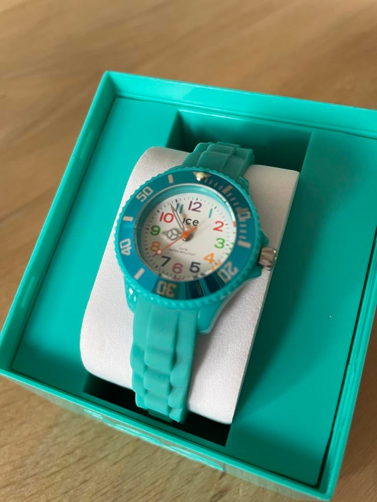 Ice Watch Kinderhorloge - Zo goed als nieuw in giftbox, Ophalen of Verzenden, Zo goed als nieuw, Groen, Jongen of Meisje