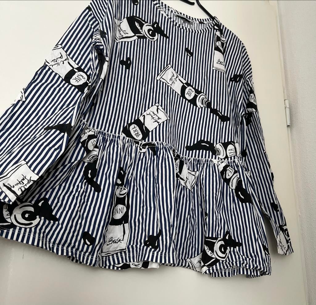 Gestreepte blouse met verftube print maat S (nieuw), Ophalen of Verzenden, Nieuw