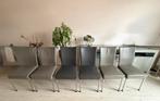 6 design eetkamerstoelen Bert Plantagie Jeanne., Ophalen, Gebruikt, Tijdloos modern, 4 tot 6 stoelen