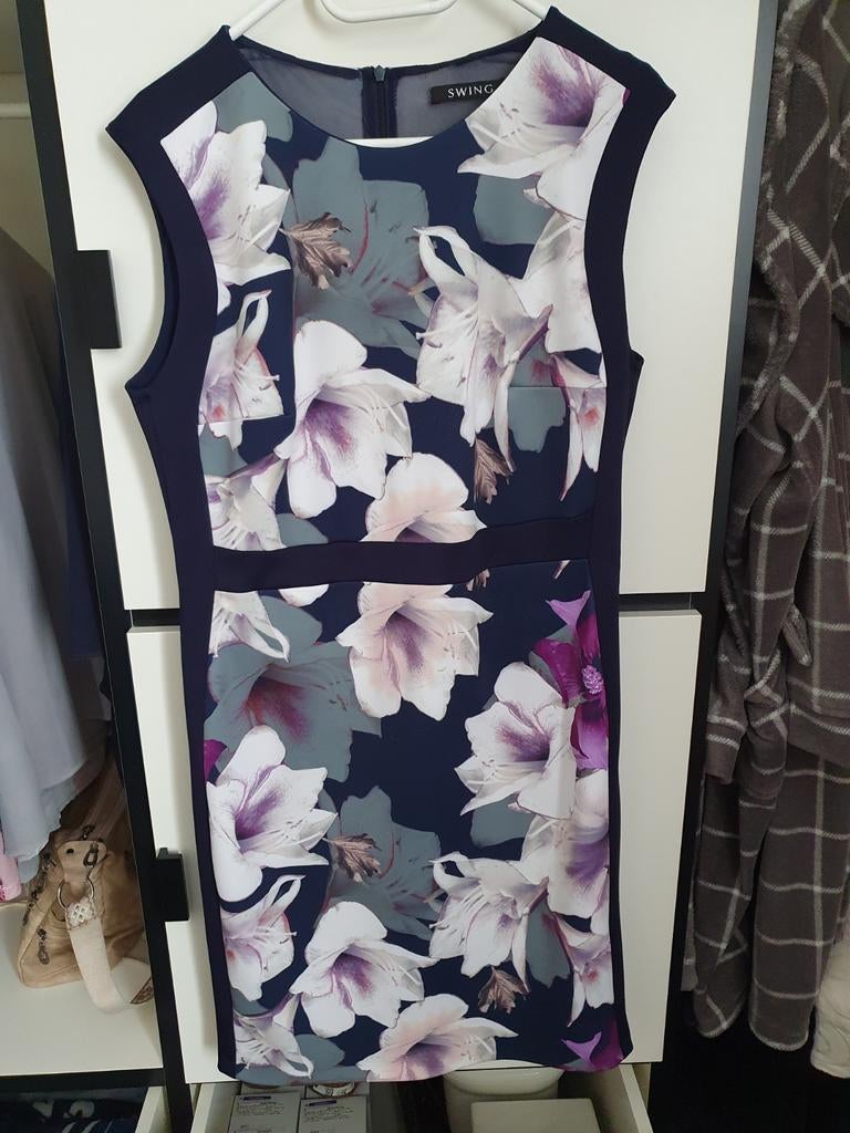 Jurk, Blauw, Maat 42/44 (L), Ophalen of Verzenden, Zo goed als nieuw