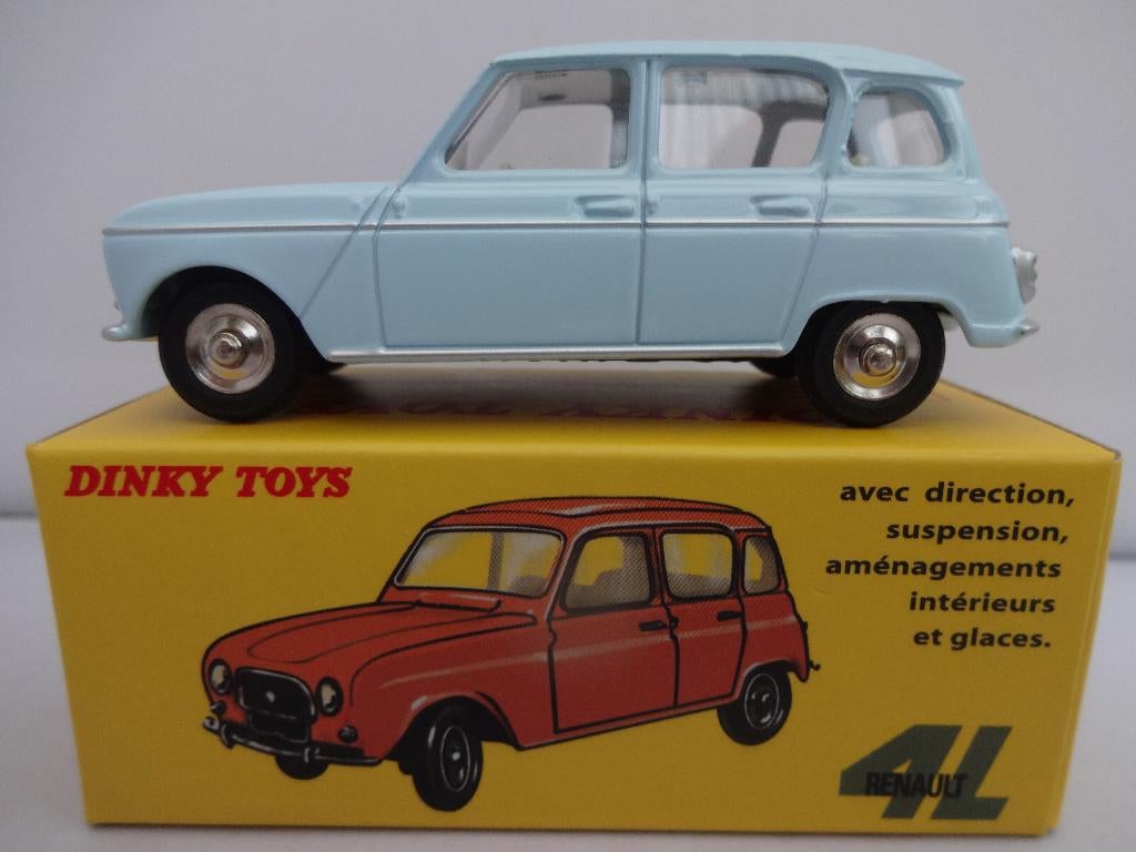Renault 4L licht blauw nr: 518 van Dinky Toys 1:43, Ophalen of Verzenden, Nieuw, Auto, Dinky Toys