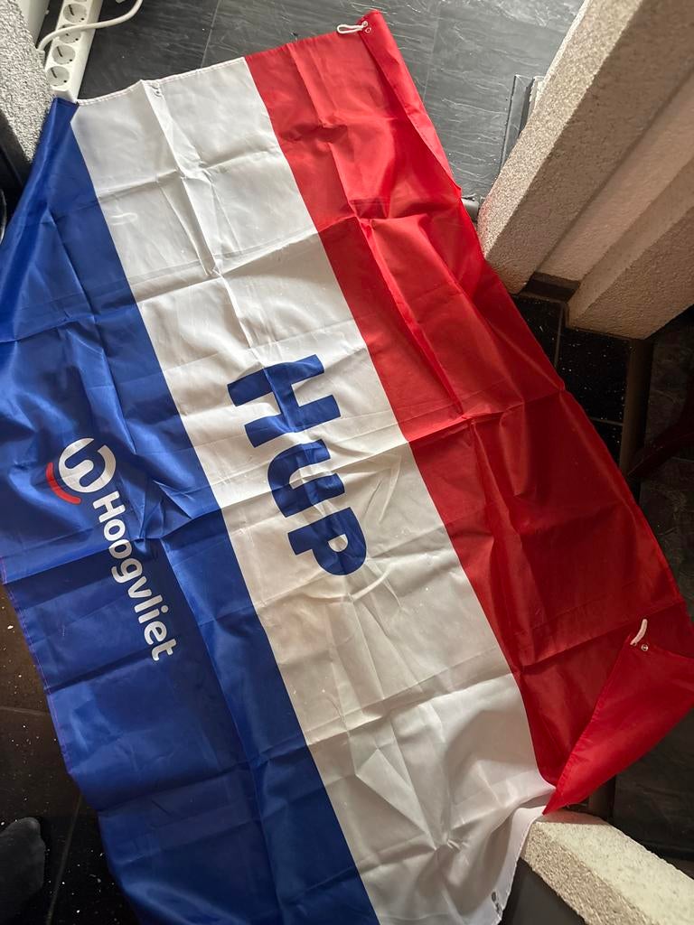 Koningsdag vlag hoogvliet, Ophalen of Verzenden, Gebruikt