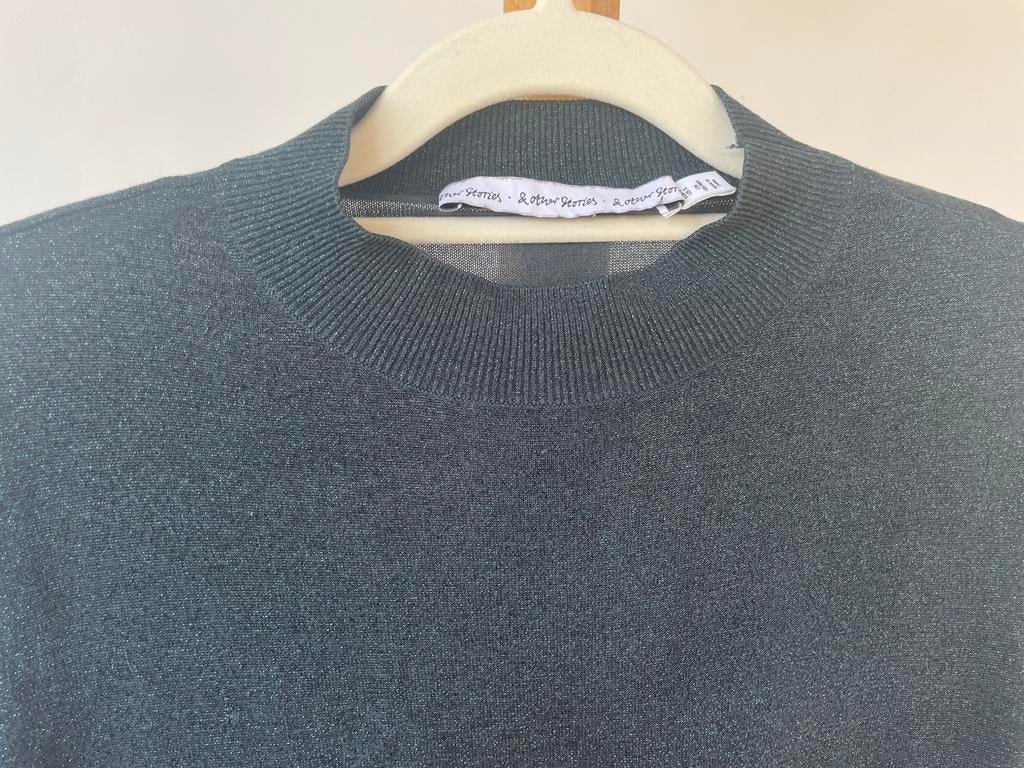 &other stories trui/top metallic maat S, Kleding | Dames, Ophalen of Verzenden, Zo goed als nieuw, Lange mouw, Maat 36 (S)