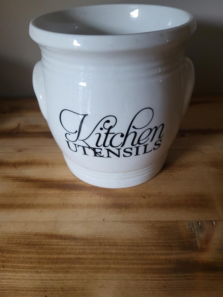 Riviera maison utensils pot, Huis en Inrichting, Ophalen of Verzenden, Zo goed als nieuw, Overige materialen, Pot, Bus of Blik