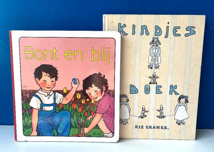 Bont en Blij & Kindjes boek/Rie Cramer, Boeken, Prentenboeken en Plaatjesalbums, Gelezen, Ophalen of Verzenden
