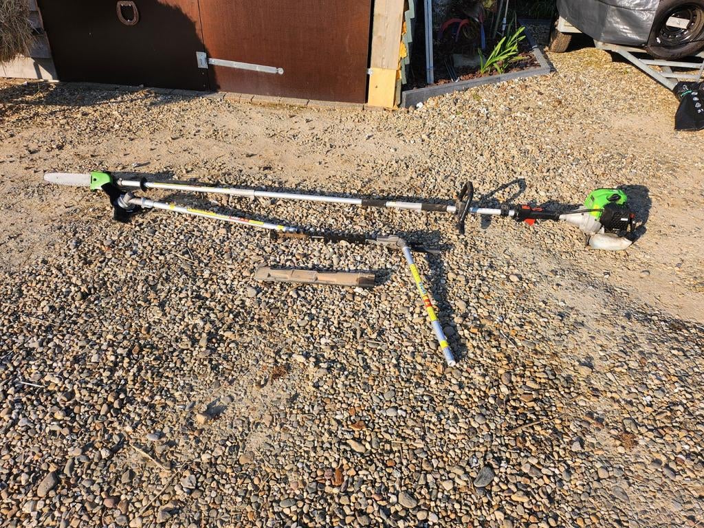Motorzaag, bosmaaier, heggenschaar-merk florabest, igst, Tuin en Terras, Hand-tuingereedschap, Ophalen of Verzenden, Gebruikt