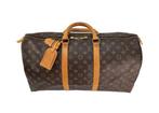 Louis Vuitton Keepall 50 Monogram in Prachtige Staat!, Ophalen, 40 tot 60 cm, 30 cm of meer, Bruin