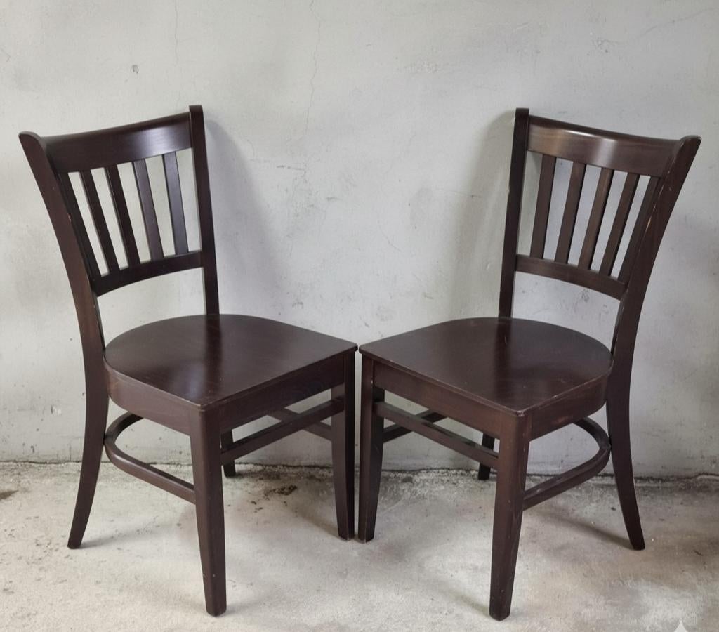 30 Cafestoelen hout bruin cafe stoelen bistro horeca retro, Huis en Inrichting, Stoelen, Bruin, Ophalen of Verzenden, Zo goed als nieuw