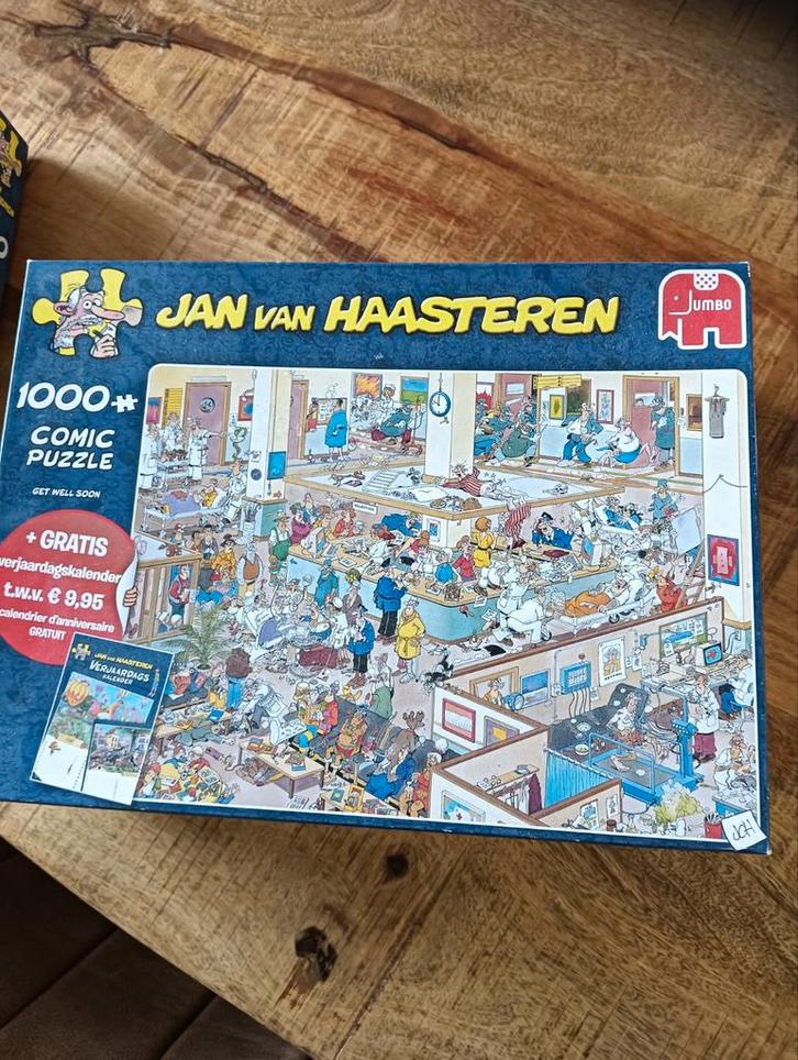 6 Jan van Haasteren puzzels 1000 stukjes, Hobby en Vrije tijd, Denksport en Puzzels, Zo goed als nieuw, 500 t/m 1500 stukjes, Ophalen of Verzenden