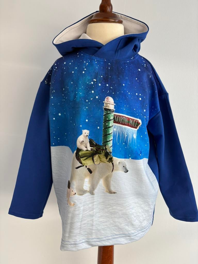 Hoodie / trui met capuchon ijsbeer maat 122, Geen, Trui of Vest, Nieuw, Ophalen of Verzenden